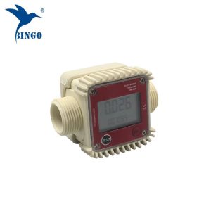 topkvalitet 10-120L / min digital brændstofvand elektronisk turbine flowmeter